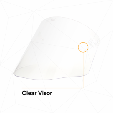 3M™ Clear Propionate Faceshield W96, 82700-00000, Molded 10 EA/Case