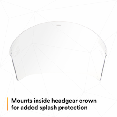 3M™ Clear Propionate Faceshield W96, 82700-00000, Molded 10 EA/Case