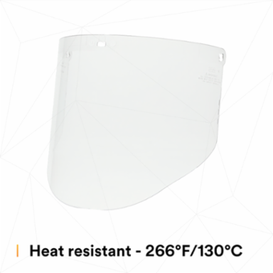 3M™ Clear Polycarbonate Faceshield WP96, 82701-00000, Molded 10 EA/Case
