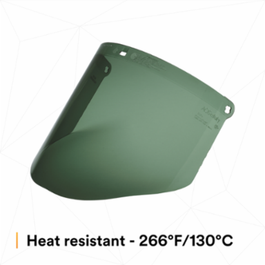 3M™ Polycarbonate Faceshield WP96C, Dark Green, 82702-00000, Molded 10 EA/Case