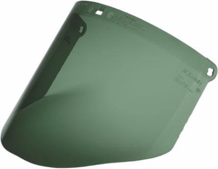 3M™ Polycarbonate Faceshield WP96C, Dark Green, 82702-00000, Molded 10 EA/Case