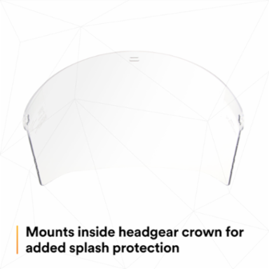 3M™ Ratchet Headgear H8A, 82783-00000, with 3M™ Clear Polycarbonate Faceshield WP96 5 EA/Case