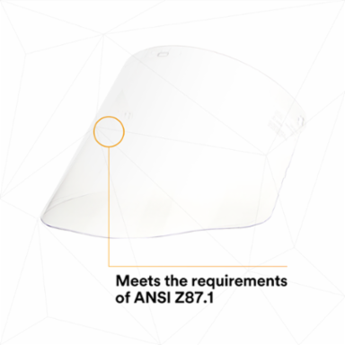 3M™ Ratchet Headgear H8A, 82783-00000, with 3M™ Clear Polycarbonate Faceshield WP96 5 EA/Case