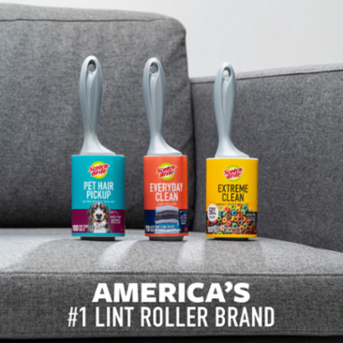 Scotch-Brite™ Everyday Clean Mini Lint Roller 836MRCS-30, 3.0 in x 7.66 ft (7.62 cm x 2.33 m), 24/1