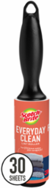 Scotch-Brite™ Everyday Clean Mini Lint Roller 836MRCS-30, 3.0 in x 7.66 ft (7.62 cm x 2.33 m), 24/1