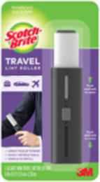 Scotch-Briteâ„¢ Mini-Travel Lint Roller Tool 836MRS-30-MTCA, 3 in x 8.5 ft (7.6 cm x 2.59 m), 6/1