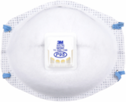 3M™ Particulate Respirator 8576, P95, with Nuisance Level Acid Gas Relief, 80 ea/Case