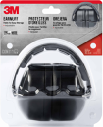 3M™ Folding Earmuff, 90563H1-DC, Black, 5 earmuff/case