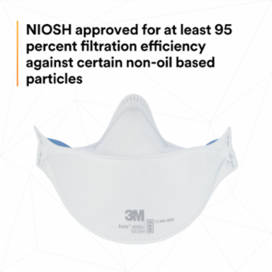 3M™ Aura™ Particulate Respirator 9205+, N95, 440 ea/Case