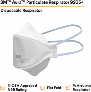 3M™ Aura™ Particulate Respirator 9205+, N95, 440 ea/Case