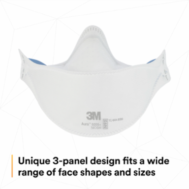 3M™ Aura™ Particulate Respirator 9205+, N95, 440 ea/Case