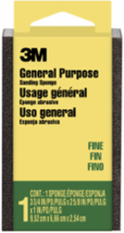 3M™ Sanding Sponge CP-001-ESF, Block, 3 3/4 in x 2 5/8 in x 1 in, Fine, 24 ea/cs