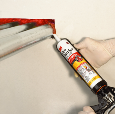 3M™ Fire Barrier Sealant CP 25WB+, Red, 10.1 fl oz Cartridge, 12/case