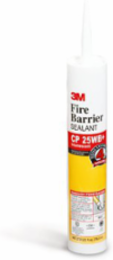 3M Fire Barrier Sealant CP 25WB+, 27 fl. oz., Cartridge, 6/case