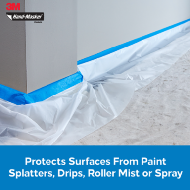 3M™ Hand-Masker™ Contractor's Plastic CP6, 6 ft x 90 ft x 0.00035 in, (1,82 m x 27,4 m x .00889 mm), 1 Roll/Pack