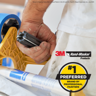 3M™ Hand-Masker™ Contractor's Plastic CP6, 6 ft x 90 ft x 0.00035 in, (1,82 m x 27,4 m x .00889 mm), 1 Roll/Pack