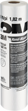 3M™ Hand-Masker™ Contractor's Plastic CP6, 6 ft x 90 ft x 0.00035 in, (1,82 m x 27,4 m x .00889 mm), 1 Roll/Pack
