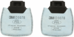 3M™ Secure Click™ Particulate Filter P95 with Nuisance Level Organic Vapor/Acid Gas Relief D3078, 100 ea/Case
