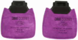 3M™ Secure Click™ Particulate Filter P100 D3091, 100 EA/Case
