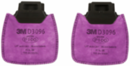 3M™ Secure Click™ Particulate Filter P100 with Nuisance Level Acid Gas Relief D3096, 100 ea/Case