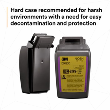 3M™ Secure Click™ Hard Case P100 Particulate Filter D9093C, Hydrogen Fluoride and Nuis. Level OV/AG Relief, 60 ea/Case
