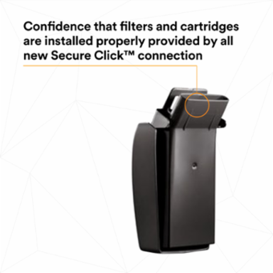 3M™ Secure Click™ Hard Case P100 Particulate Filter D9093C, Hydrogen Fluoride and Nuis. Level OV/AG Relief, 60 ea/Case