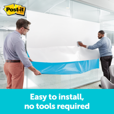 Post-it® Super Sticky Dry Erase Surface DEF4x3, 3 ft x 4 ft (91.4 cm x 1.21 m)