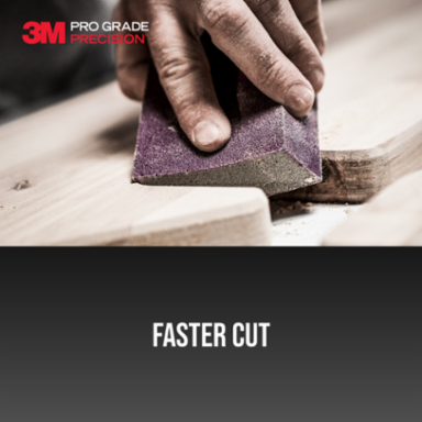3M™ Pro Grade Precision™ Faster Sanding Sanding Block Sponge FSB220-PGP-2T, 2.5 in x 4.5 in x 1 in, 220 grit, 2 each/pack
