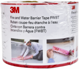 3M™ Fire and Water Barrier Tape FWBT4, 4 in x 75 ft, 12 Each/Case