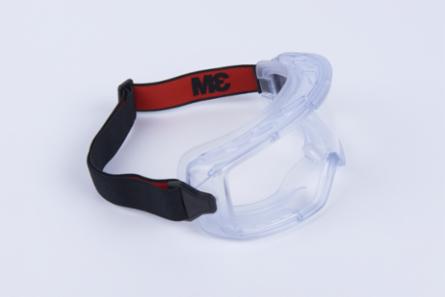 3M™ GoggleGear™ Protective Goggle 3000 Series GG3101-SGAF, PVC Shroud, Clear Scotchgard™ AF/AS Lens, Cloth Strap, 10 EA/Case
