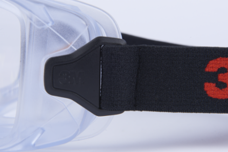 3M™ GoggleGear™ Protective Goggle 3000 Series GG3101-SGAF, PVC Shroud, Clear Scotchgard™ AF/AS Lens, Cloth Strap, 10 EA/Case