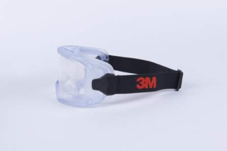 3M™ GoggleGear™ Protective Goggle 3000 Series GG3101-SGAF, PVC Shroud, Clear Scotchgard™ AF/AS Lens, Cloth Strap, 10 EA/Case