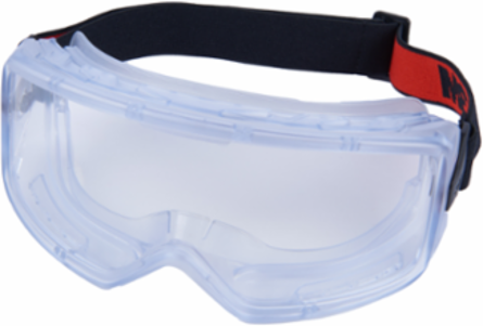 3M™ GoggleGear™ Protective Goggle 3000 Series GG3101-SGAF, PVC Shroud, Clear Scotchgard™ AF/AS Lens, Cloth Strap, 10 EA/Case