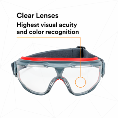 3M™ GoggleGear™ 500 Series GG501SGAF, Clear Scotchgard™ Anti-fog lens 10 EA/Case
