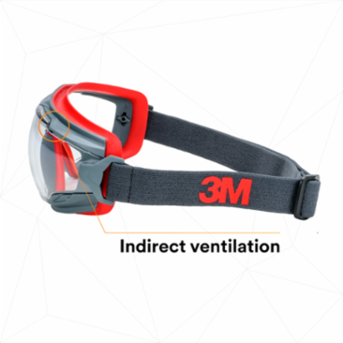 3M™ GoggleGear™ 500 Series GG501SGAF, Clear Scotchgard™ Anti-fog lens 10 EA/Case