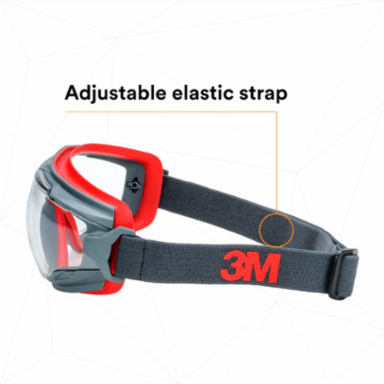 3M™ GoggleGear™ 500 Series GG501SGAF, Clear Scotchgard™ Anti-fog lens 10 EA/Case