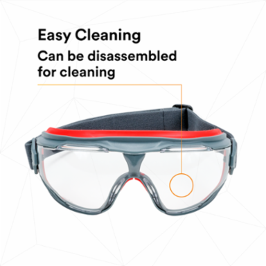 3M™ GoggleGear™ 500 Series GG501SGAF, Clear Scotchgard™ Anti-fog lens 10 EA/Case