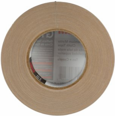 Premium Matte Cloth Gaffers Tape, 48 mm x 50 m, 11 mil, 24 Rolls per Case