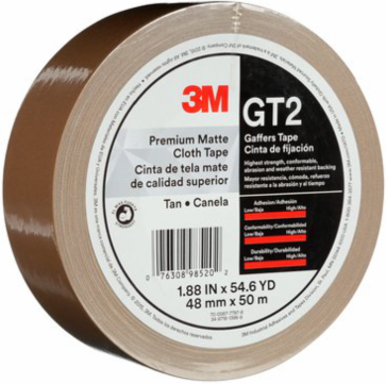 Premium Matte Cloth Gaffers Tape, 48 mm x 50 m, 11 mil, 24 Rolls per Case