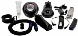 Belt Mounted Powered Air Purifying Respirator, Back-Mounted Breathing Tube, NIOSH Approved