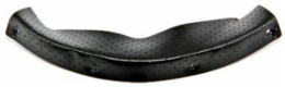 Hard Hat Replacement Brow Pad, Black, 20 EA/Case, Unvented