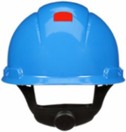 3M™ SecureFit™ Hard Hat H-703SFR-UV, Blue, 4-Point Pressure Diffusion Ratchet Suspension, with UVicator, 20 ea/Case