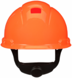 3M™ SecureFit™ Hard Hat H-707SFR-UV, Hi-Vis Orange, 4-Point Pressure Diffusion Ratchet Suspension, with UVicator, 20 ea/Case