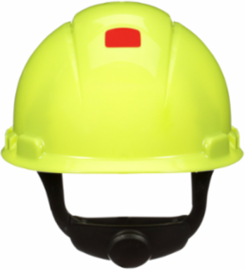 3M™ SecureFit™ Hard Hat H-709SFR-UV, Hi-Vis Yellow, 4-Point Pressure Diffusion Ratchet Suspension, with UVicator, 20 ea/Case