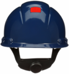 3M™ SecureFit™ Hard Hat H-710SFR-UV, Navy Blue, 4-Point Pressure Diffusion Ratchet Suspension, with UVicator, 20 ea/Case