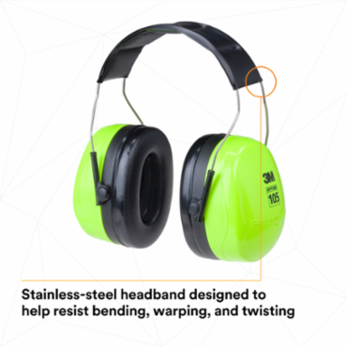 3M™ PELTOR™ Optime™ 105 Earmuffs H10A HV, Over-the-Head, 10 EA/Case