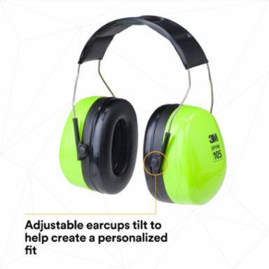 3M™ PELTOR™ Optime™ 105 Earmuffs H10A HV, Over-the-Head, 10 EA/Case