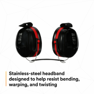 3M™ PELTOR™ Optime™ 105 Earmuffs H10B, Behind-the-Head, 10 EA/Case