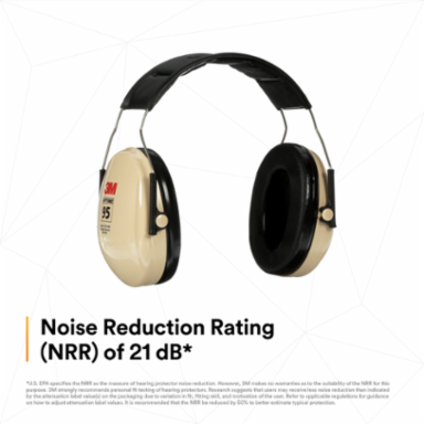 3M™ PELTOR™ Optime™ 95 Earmuffs H6A/V, Over-the-Head, 10 EA/Case