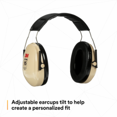 3M™ PELTOR™ Optime™ 95 Earmuffs H6A/V, Over-the-Head, 10 EA/Case